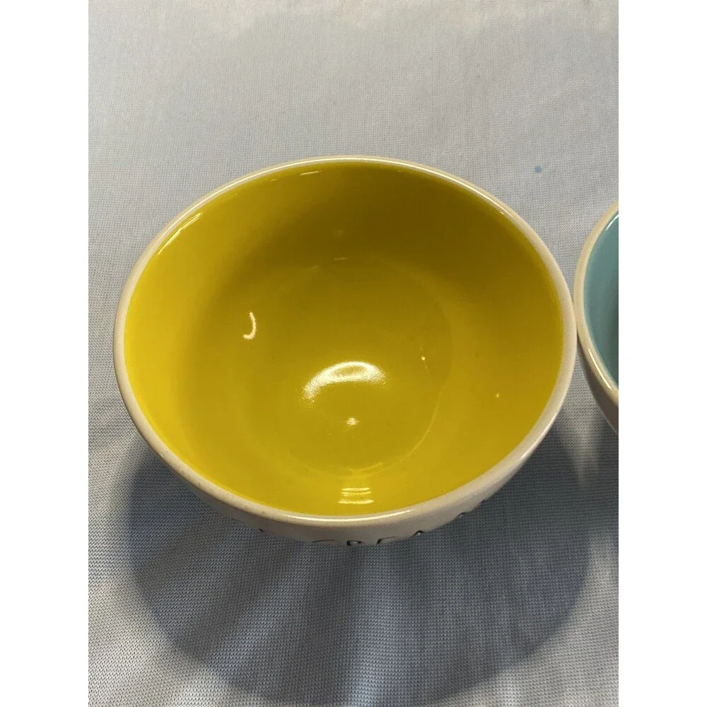2 Rae Dunn by Magenta Artisan Collection Ceramic Bowls  
